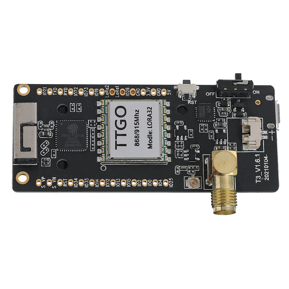 LILYGO® TTGO LoRa32 868Mhz ESP32 LoRa OLED 0.96 Inch SD Card bluetooth WIFI Wireless Module ESP-32 SMA IP5306