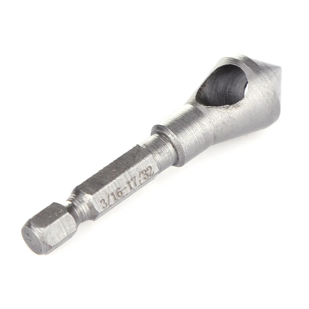 Drillpro 3pcs Countersink Drill Bit HSS Deburring Drill Bit Woodworking Metal Tool