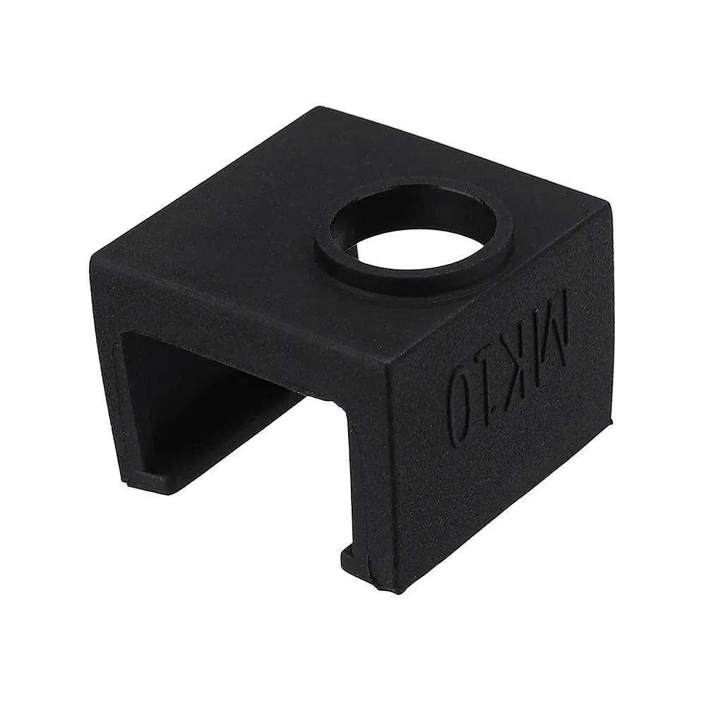 MK10 Black Silicone Protective Case for Aluminum Heating Block 3D Printer Part