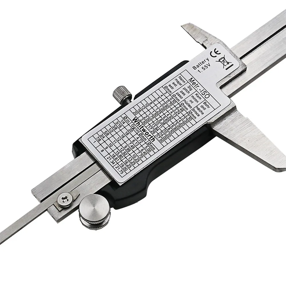 DANIU 150mm Stainless Steel LCD Screen Display Digital Caliper 6 Inch Fraction / MM / Inch High Prec