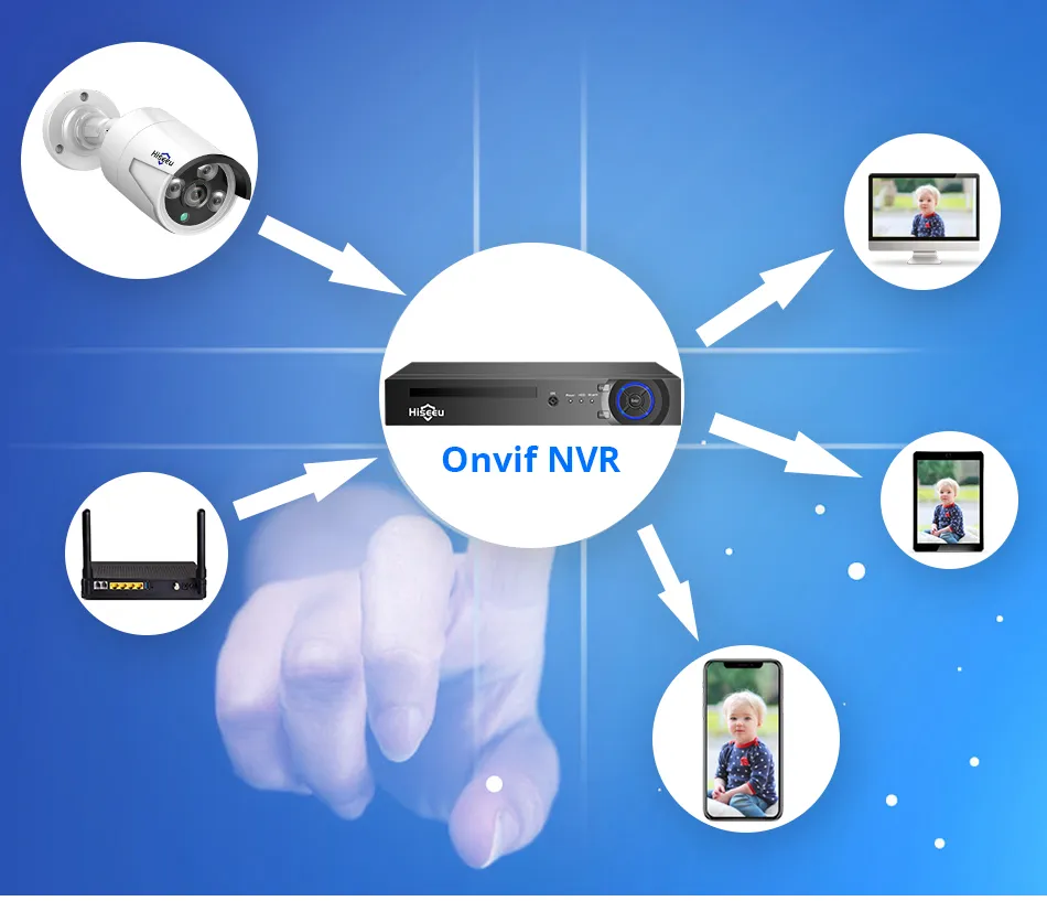 Hiseeu HB615 H.265 5MP Security IP Camera POE ONVIF Outdoor Waterproof IP66 CCTV P2P Video Camera