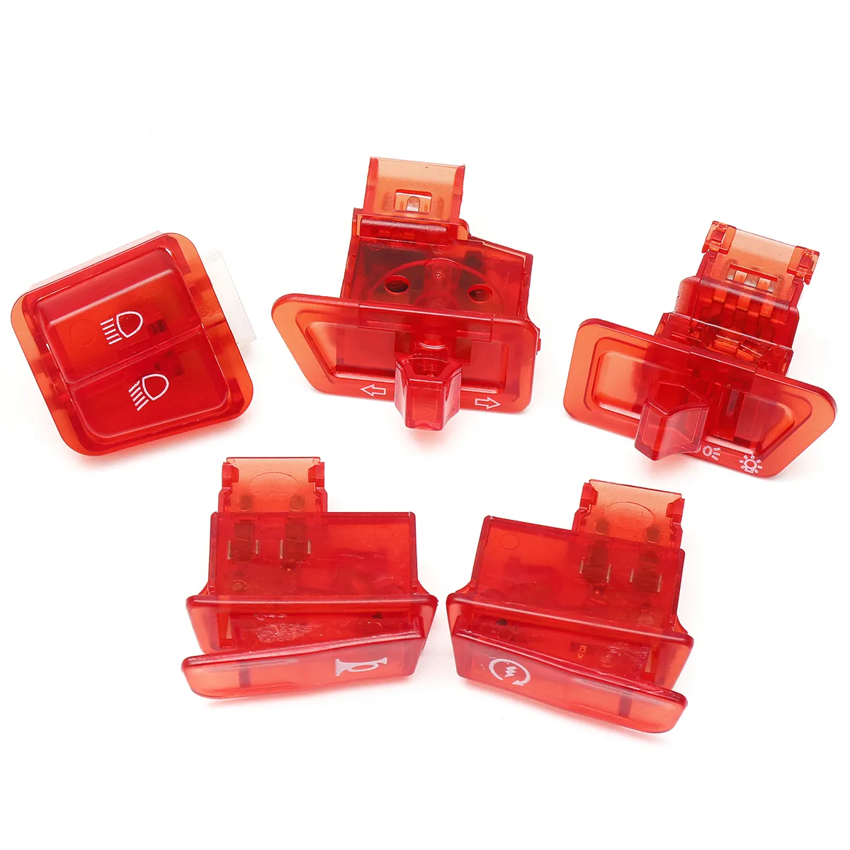 Turn Signal Head Light Horn Dimmer Starter DIY Switch Button For GY6 50cc 125cc 150cc Moped Scooter