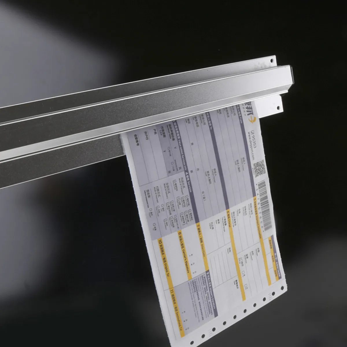 Paper Rail Tab Grabber Bar Receipt Cafe Order File Holder Bar Organiser Letter Grip Bil