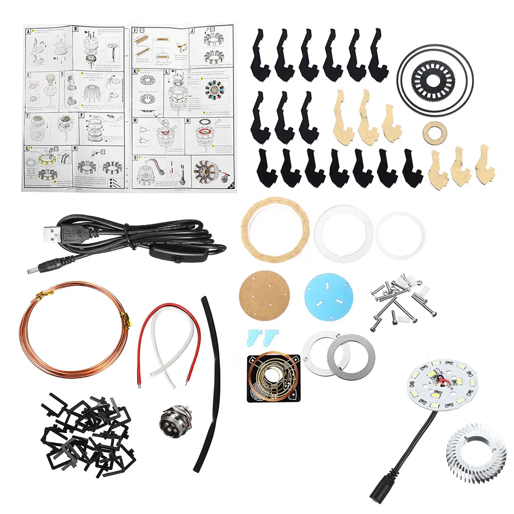 1:1 Aluminum Alloy Arc Reactor DIY Model MK2 Led Light Mark Chest Tony Heart Lamp Light DIY Model Science Toy 1:1 Aluminum Alloy Arc Reactor DIY Model MK2 Led Light Mark Chest Tony Heart Lamp Light DIY Model Science Toy