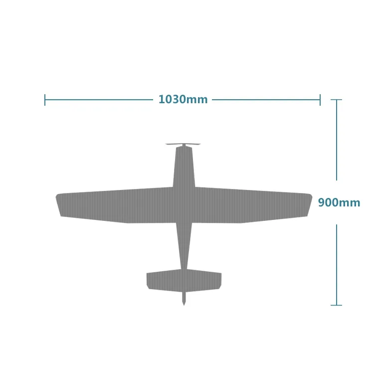 E0717 1030mm Wingspan Fixed Wing RC Airplane Aircraft KIT/PNP Trainer Beginner