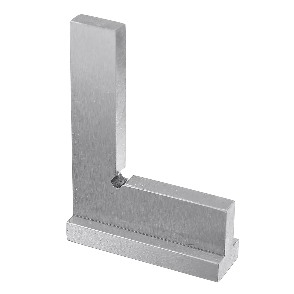 Drillpro Machinist Square 90º Right Angle Engineer Carpenter Square with Seat Precision Ground Steel Hardened Angle Ruler