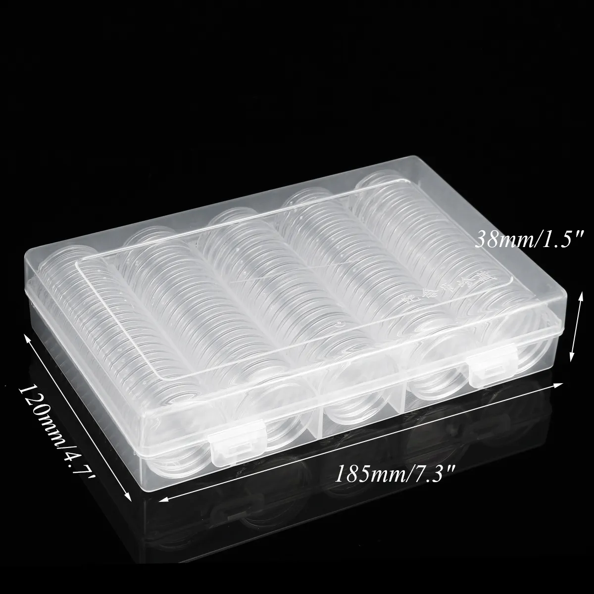 100Pcs/Lot 20/25/27/30mm Clear Plastic Coin Holder Universal Commemorative Coin Shell Collector