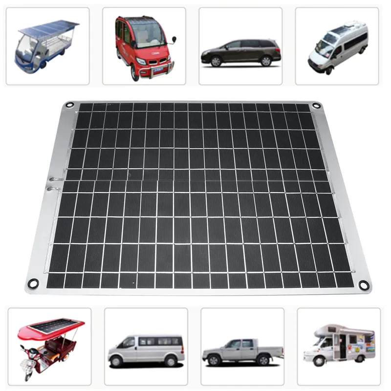 12V/5V 20W Monocrystalline Silicon Solar Panel With Alligator Clip