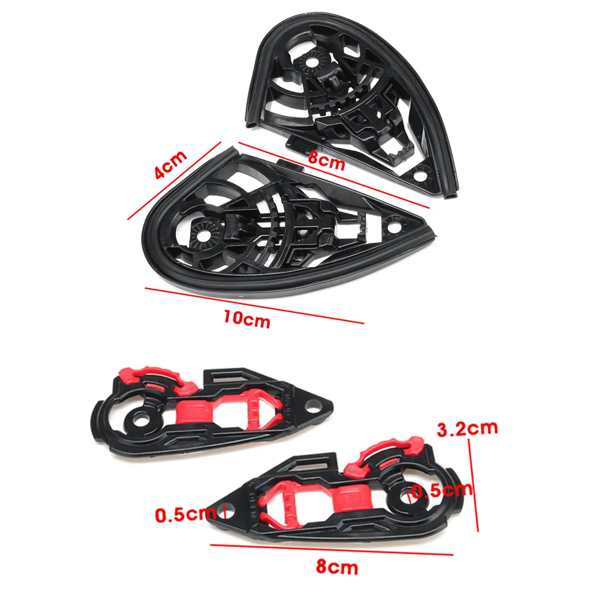 Motorcycle Helmet Visor Shield Base Plate Set For AGV K1 K3SV K5 / K3 K4