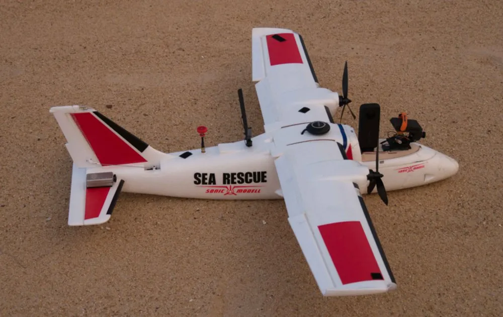 Sonicmodell Binary 1200 mm Spannweite EPO Doppelmotor Multirole Luftvermessung FPV Plattform Mapping RC Flugzeug KIT