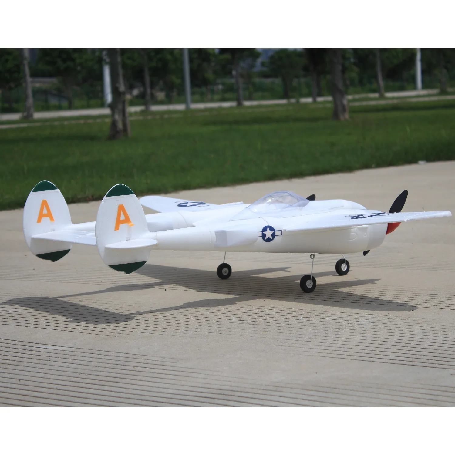MD P38 1200mm Wingspan EPO RC Airplane Lockheed P-38 Lighting Zoom Aircraft Fixed Wing KIT/PNP