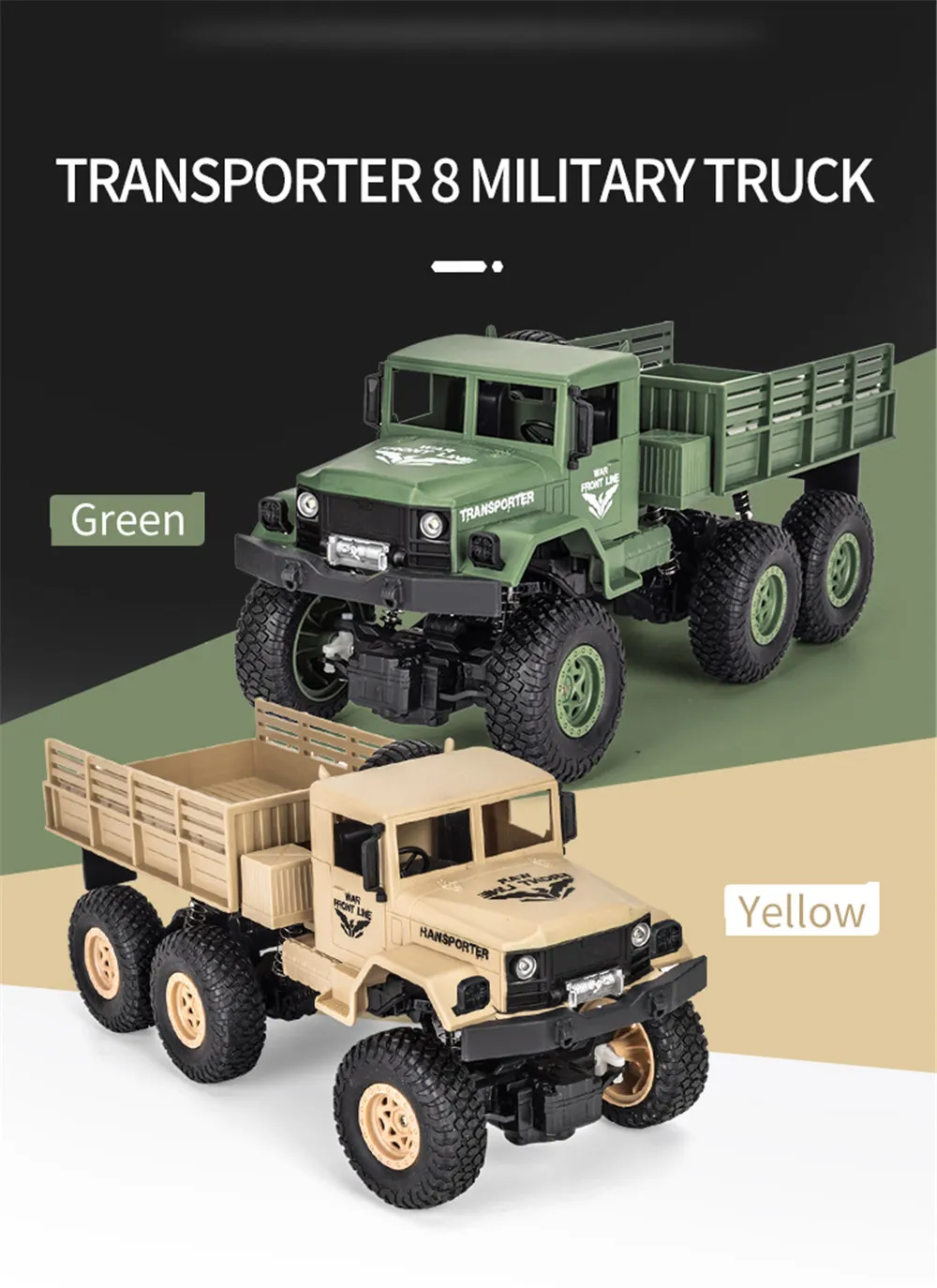 JJRC Q68 Q69 1/18 2.4G 4WD RC Vehicle Off-Road Military Truck Car RTR Model JJRC Q68 Q69 1/18 2.4G 4WD RC Vehicle Off-Road Military Truck Car RTR Model