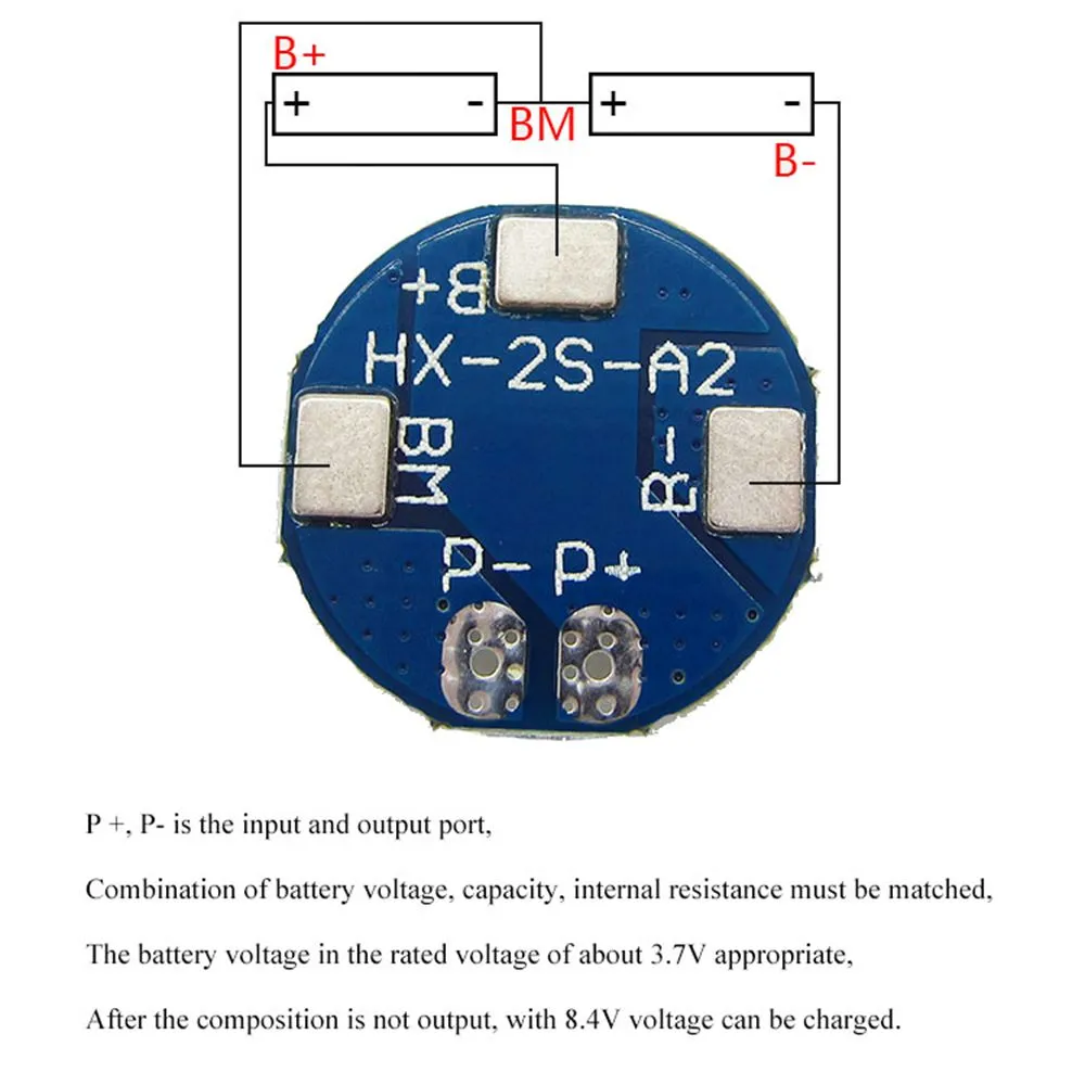 2S 5A Li-ion Lithium Battery 7.4V 8.4V 18650 Charger Protection Board BMS for Li-ion Lipo Battery