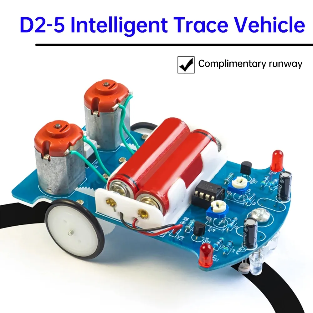DIY D2-5 Intelligent Tracking Car Kit Streifenwagen Elektronische Produktionskits DIY D2-5 Intelligent Tracking Car Kit Streifenwagen Elektronische Produktionskits