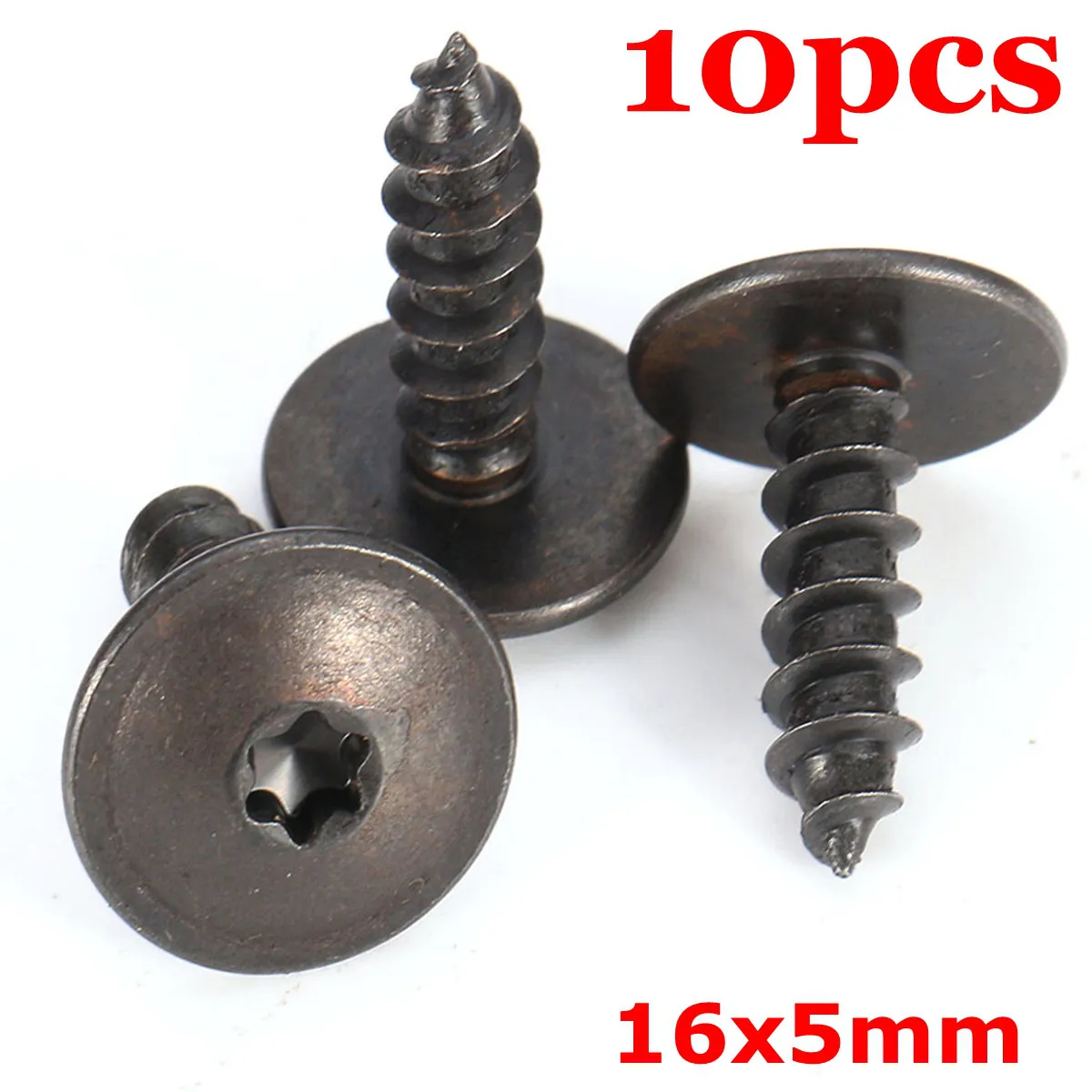 10Pcs/Set Engine Cover Undertray Splashguard Wheel Arch Torx Screw Metal for VW
