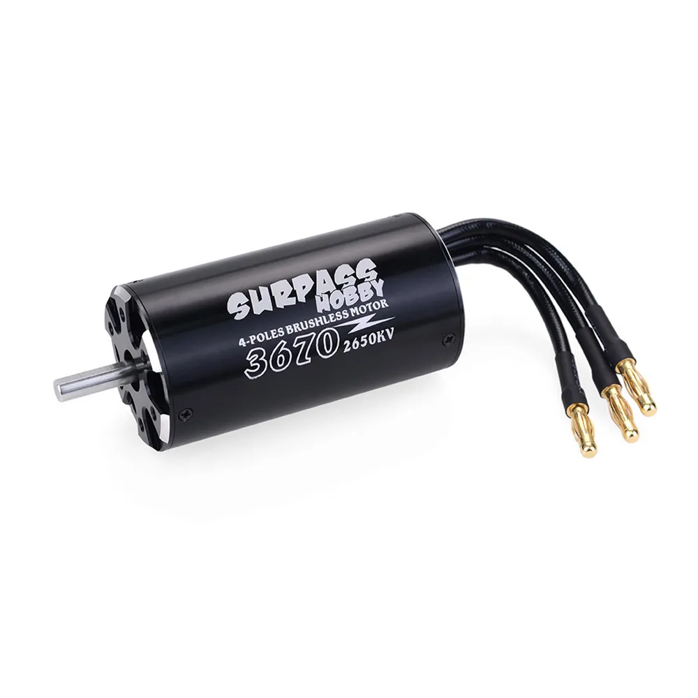  Surpass Hobby 3670 2650KV 4-poliger interner sensorloser bürstenloser Motor für RC-Auto-Boot-Modell