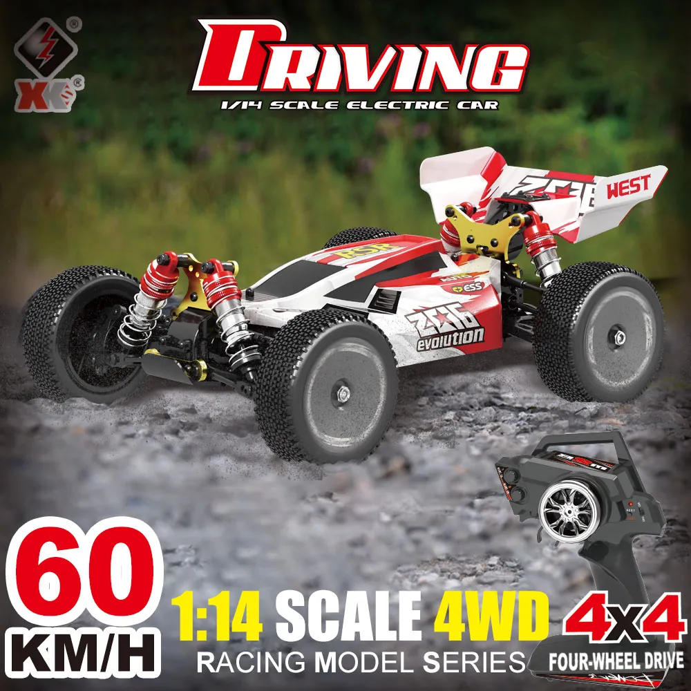 Wltoys 144001 1/14 2.4G 4WD High Speed Racing RC Car Vehicle Models 60km/h