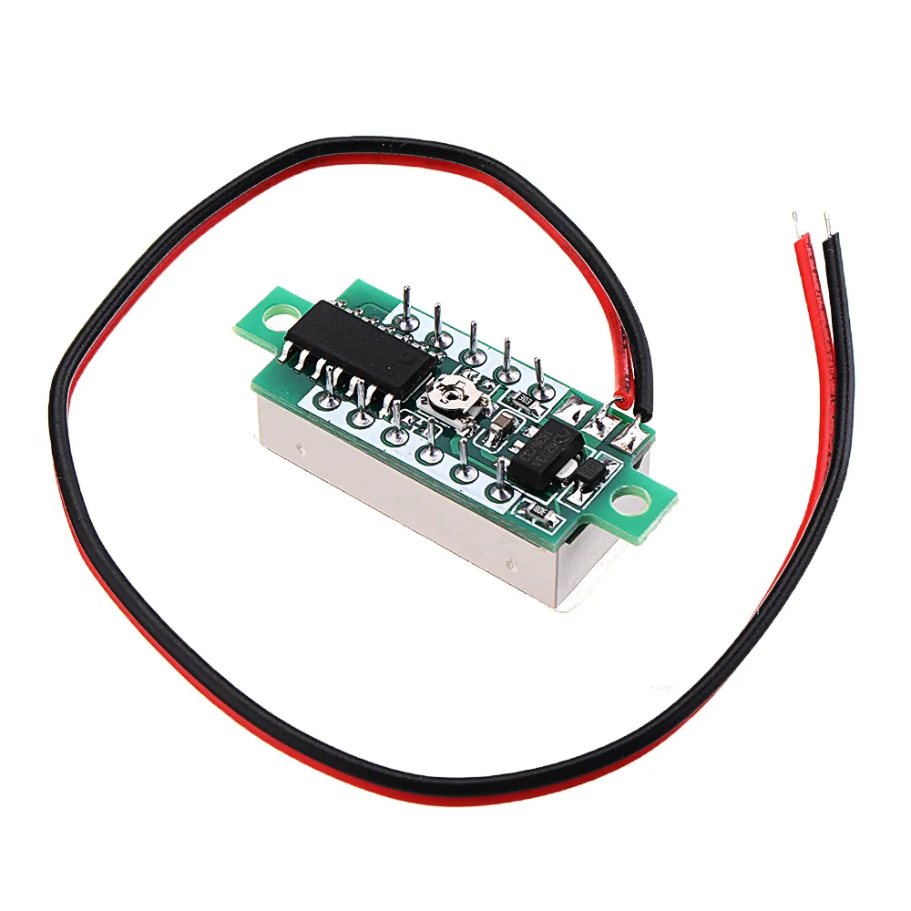 5pcs 0.28 Inch Two-wire 2.5-30V Digital Blue Display DC Voltmeter Adjustable Voltage Meter