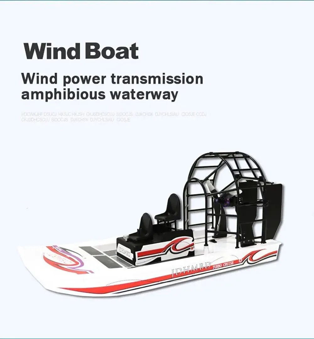 GARTT 2.4G High Speed 55km/h Swamp Air RC Boat Snow Beach Water Vehicle Models