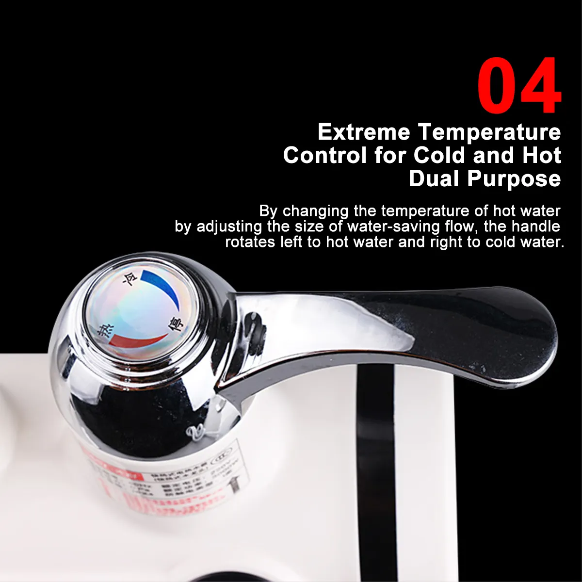 3000W 2 IN 1 Instant Electric Water Heater Faucet Fast Heating LED Display 220V