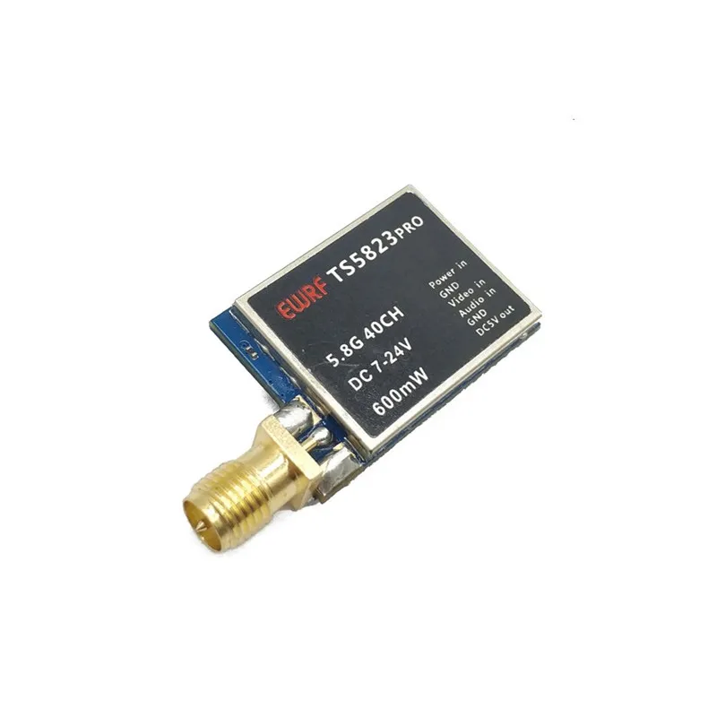 Upgraded EWRF TS5823 Pro 5.8GHz 40CH 600mW FPV Transmitter VTX With CMOS 1200TVL Camera For RC Drone