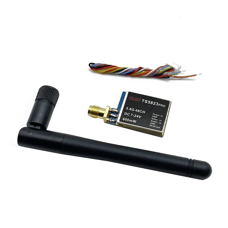 Upgraded EWRF TS5823 Pro 5.8GHz 40CH 600mW FPV Transmitter VTX With CMOS 1200TVL Camera For RC Drone