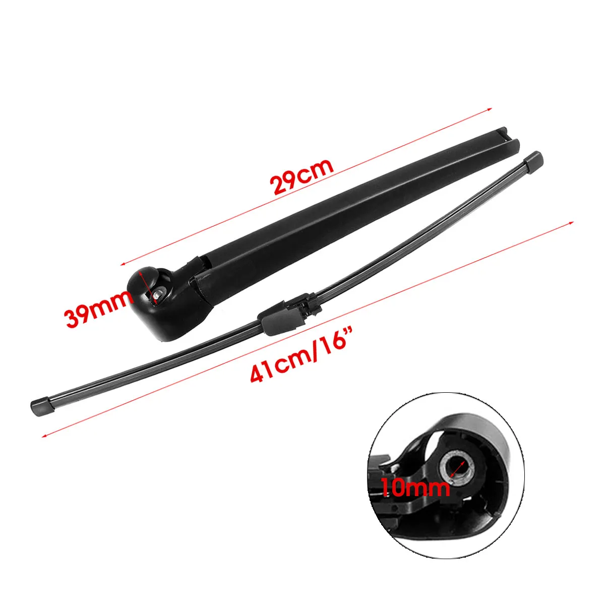 Car Rear Windscreen Window Wiper Arm & Blade For VW Touran 03 04 05 06 07 08 09 10
