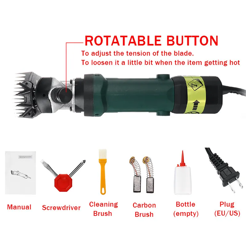 110V/220V 900W Electric Shearing Machine Wool Scissors 6 Gear Speed Adjustable For Sheep Goat Clipper Tools Kit