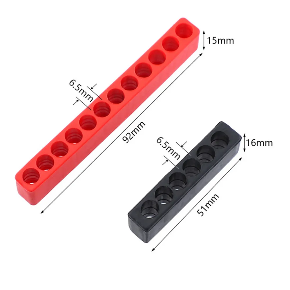 5Pcs 6 or 10 Holes Hex Shank Screwdriver Bit Storage Holder Screwdriver Head Storage Tool