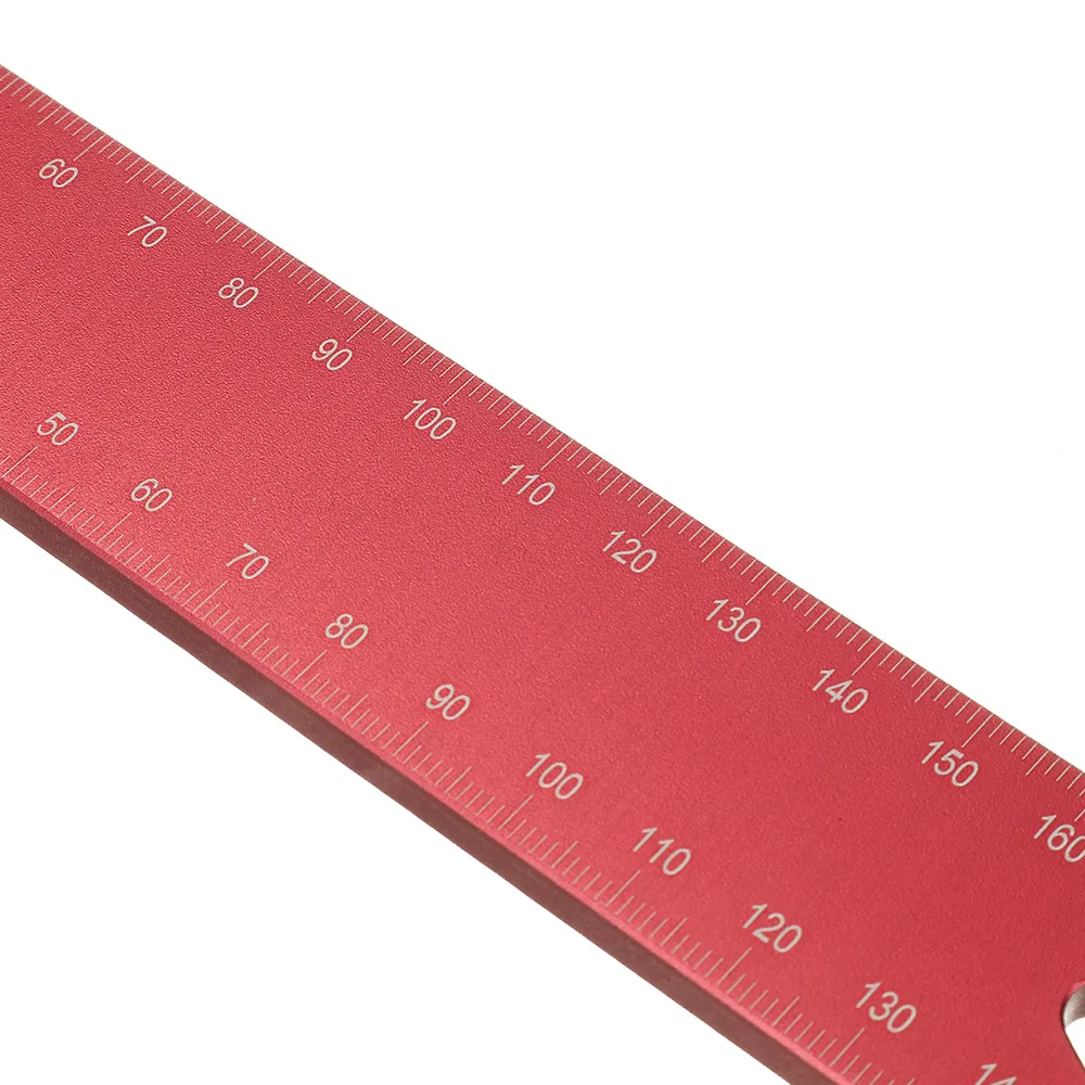 Drillpro 150/200mm Metric Precision Woodworking Square Aluminum Alloy Wide Seat Scribing Tool L 90° Right Angle Ruler
