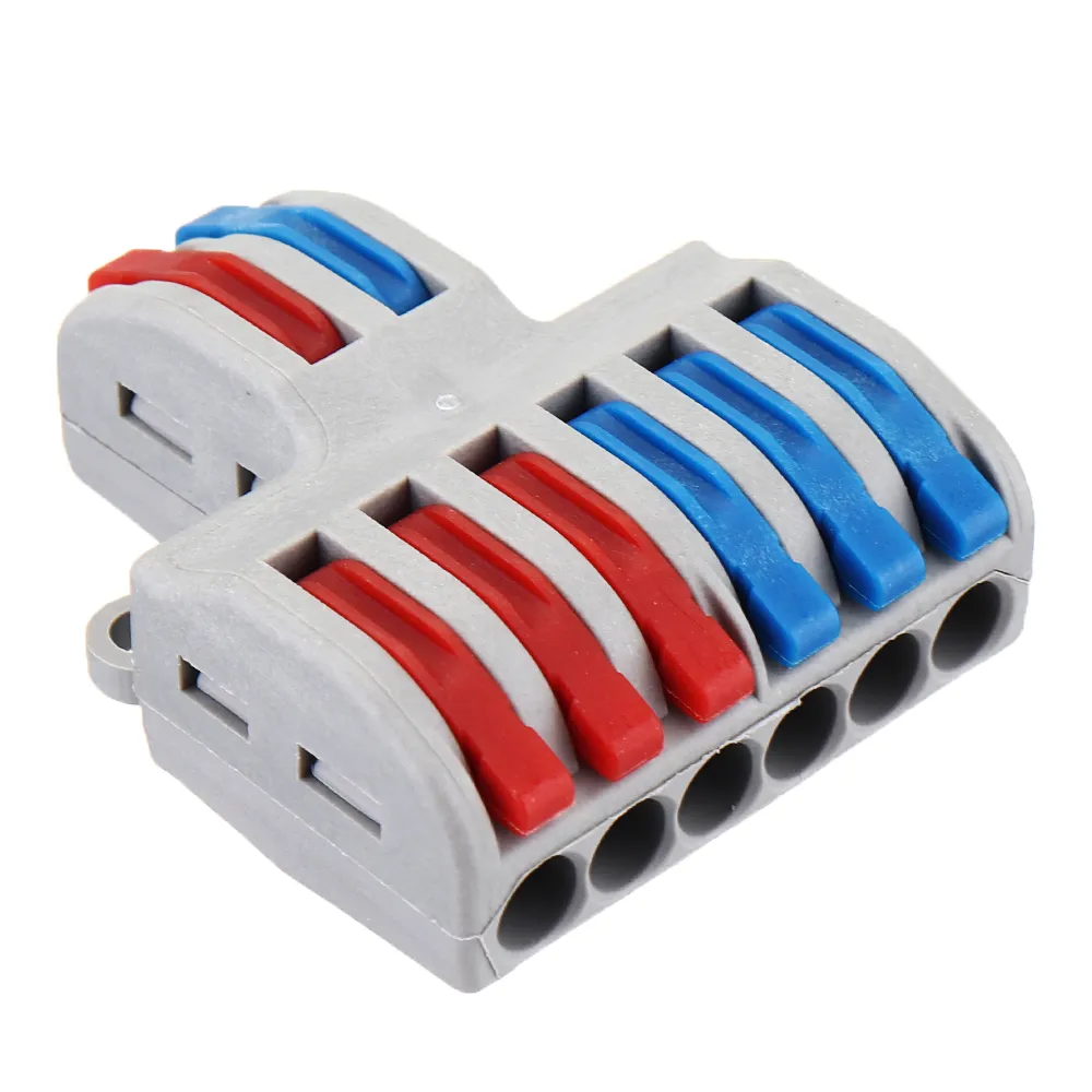 20pcs SPL-62 Two Groups of Parallel One-in and Three-out Splitter Terminal Wire Connector 20pcs SPL-62 Two Groups of Parallel One-in and Three-out Splitter Terminal Wire Connector