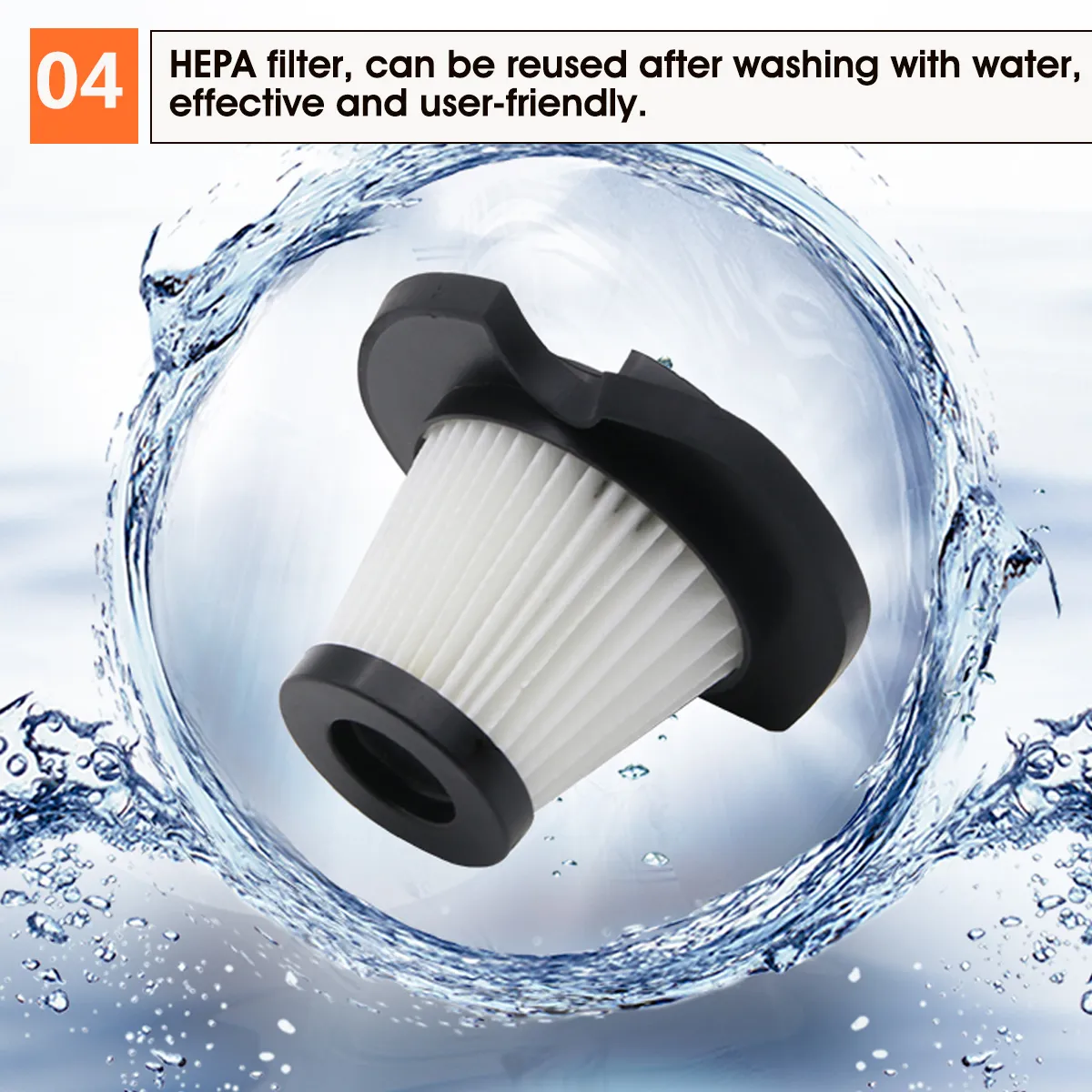 120W Portable Auto Car Handheld Vacuum Cleaner Duster Wet & Dry Dirt Suction with LED Light
