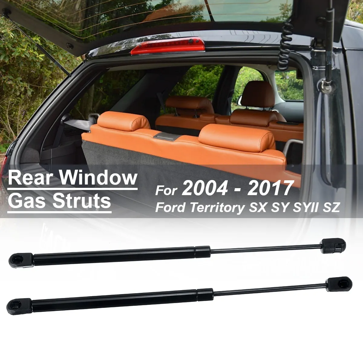Pair Rear Tailgate Window Gas Tail Strut Bar Support Lifters For Ford Territory SX SY SYII SZ 2004 - 2017