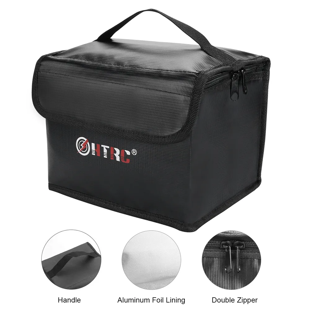 HTRC Fireproof Waterproof Lipo Battery Safety Charging Bag 21x16x16CM