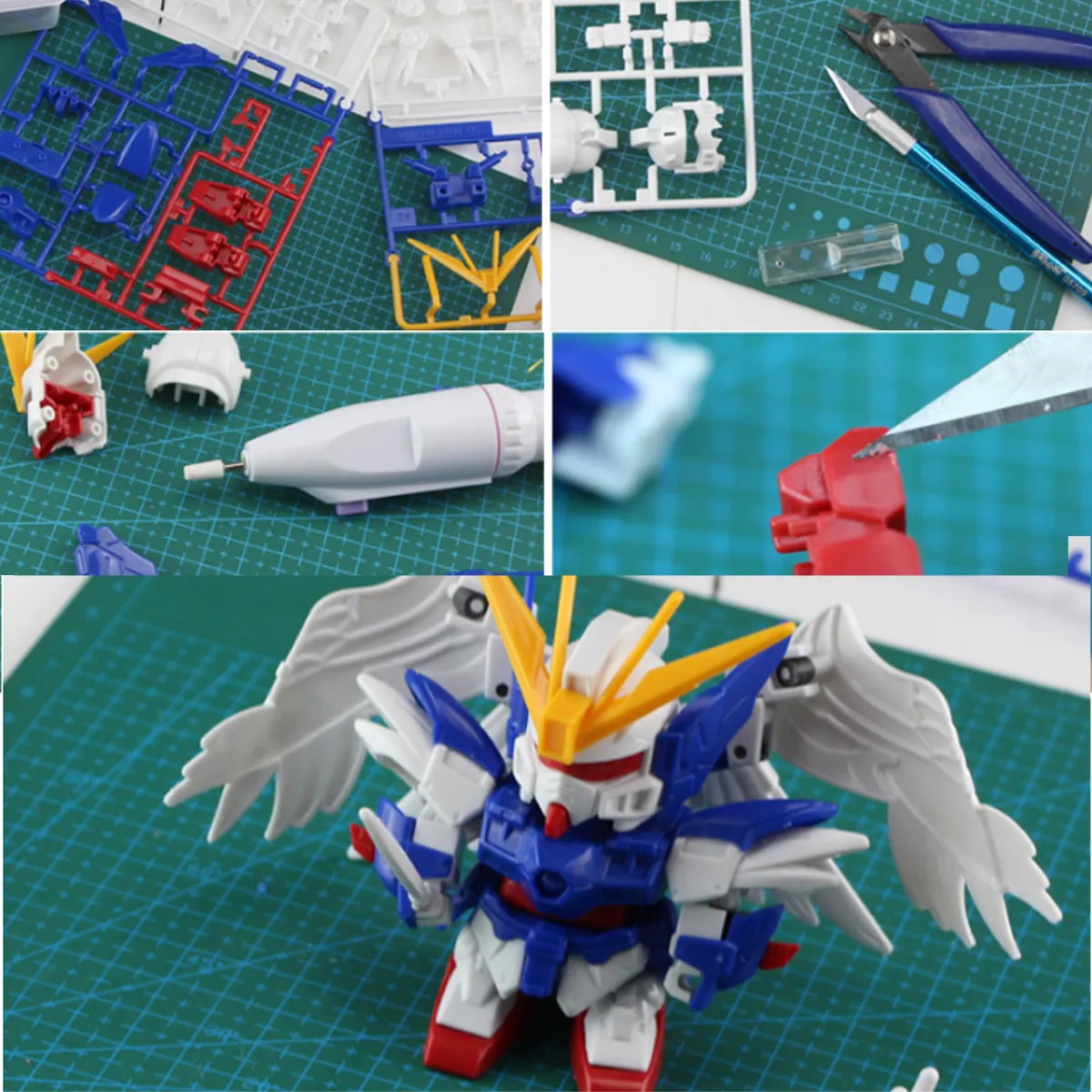 7Pcs DIY Gundam Modeler Basic Tools Set Craft Hobby Building Model Grinding For Gundam 