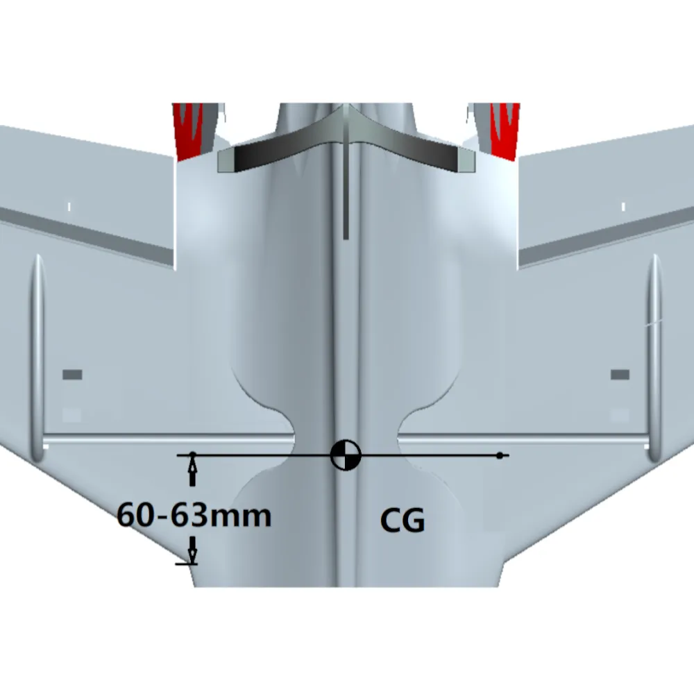 Stinger T750 750mm Spannweite EPO Racing Delta Wing RC Flugzeug KIT Nur