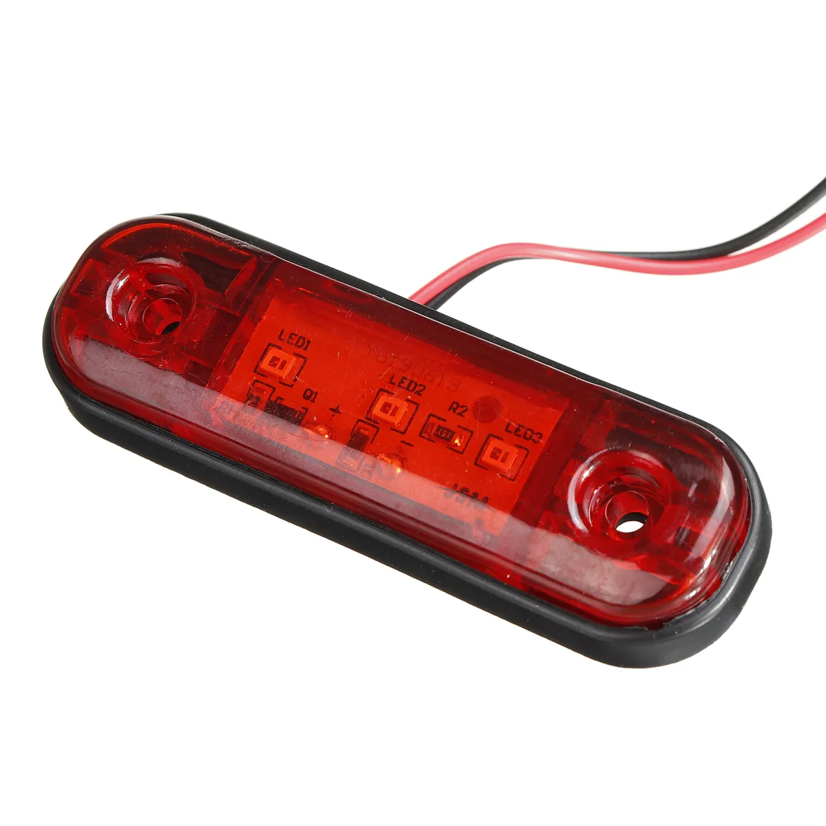 LED Side Marker Indicator Light Waterproof For 12V 24V Trailer Truck Bus Lorry Van