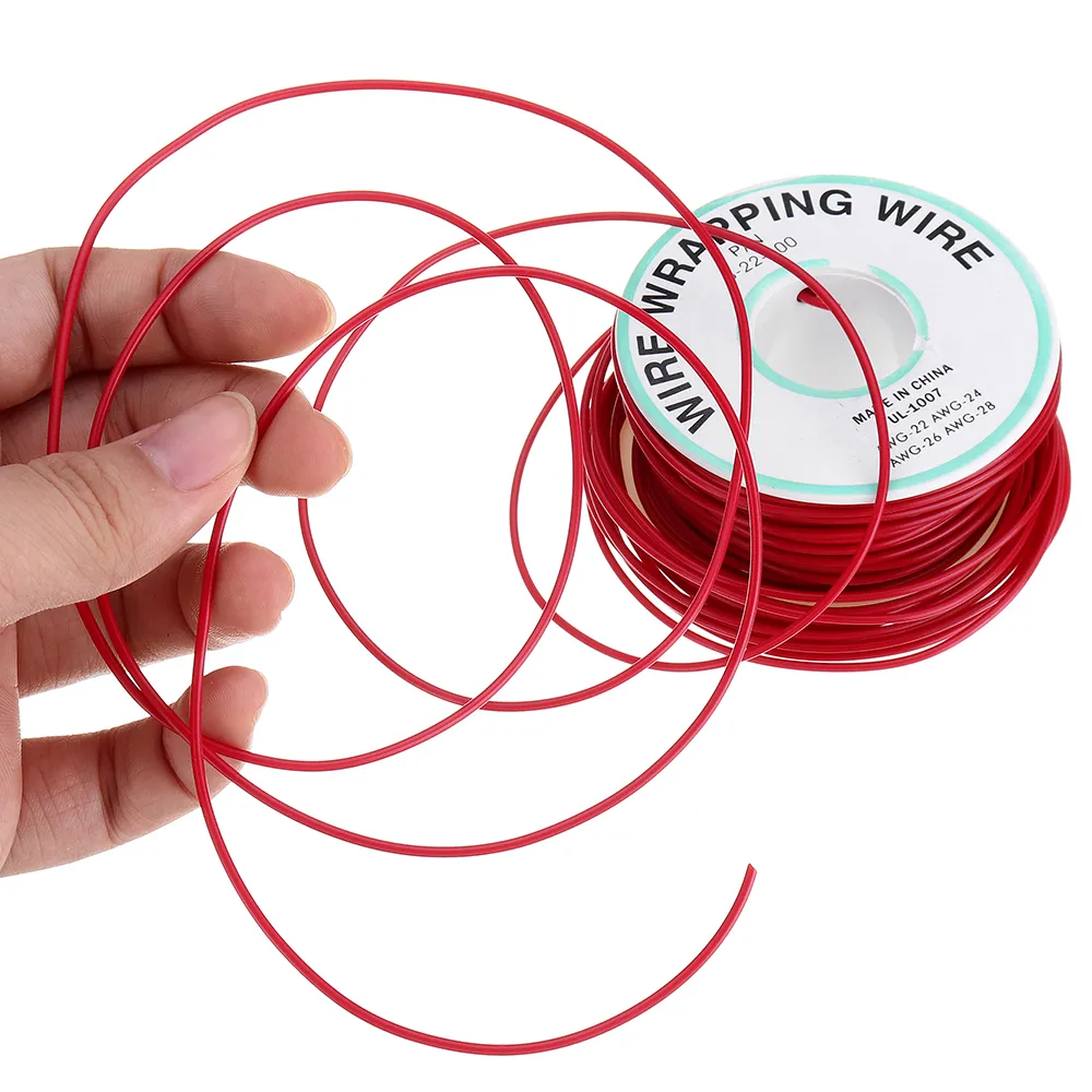 30M 22AWG Black/Red UL 1007 Cable Line PCB Wire Tinned Copper Solid Wires OK Line Electrical Wire DIY 30M 22AWG Black/Red UL 1007 Cable Line PCB Wire Tinned Copper Solid Wires OK Line Electrical Wire DIY
