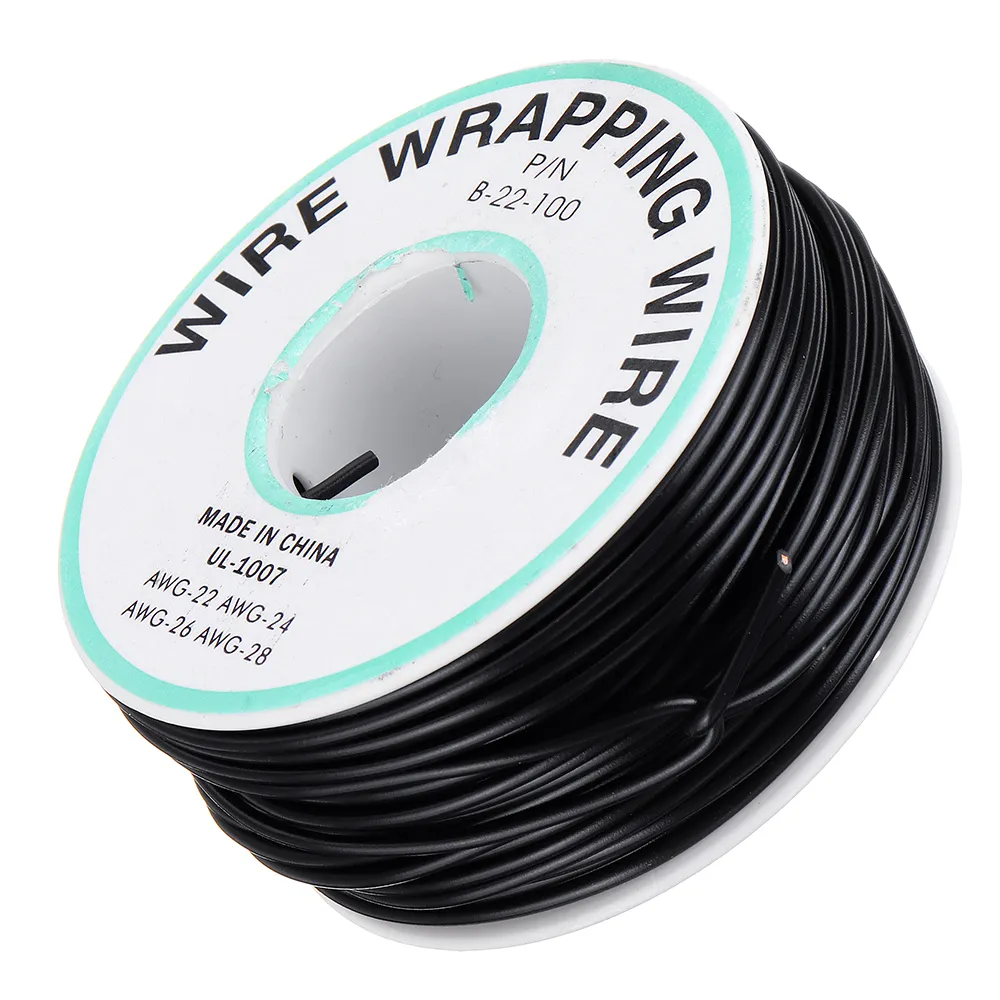 30M 22AWG Black/Red UL 1007 Cable Line PCB Wire Tinned Copper Solid Wires OK Line Electrical Wire DIY 30M 22AWG Black/Red UL 1007 Cable Line PCB Wire Tinned Copper Solid Wires OK Line Electrical Wire DIY