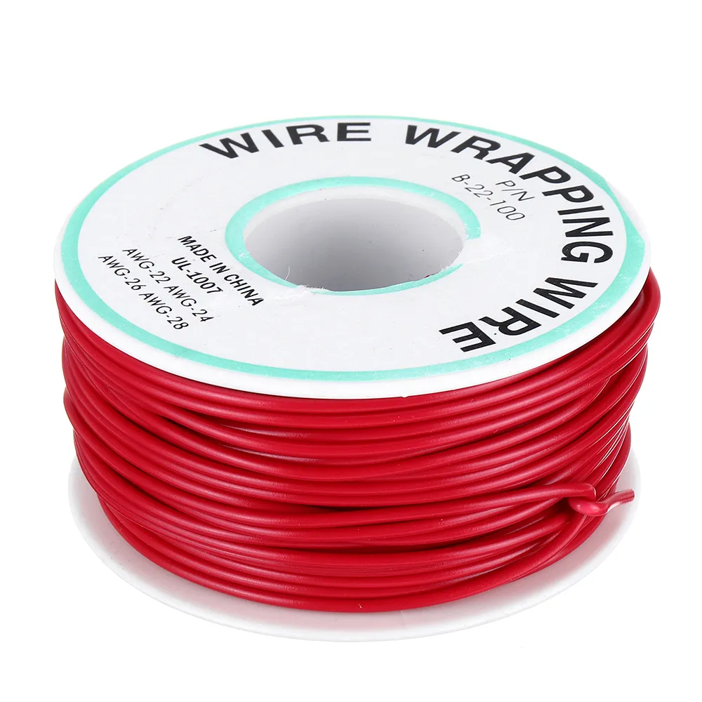 30M 22AWG Black/Red UL 1007 Cable Line PCB Wire Tinned Copper Solid Wires OK Line Electrical Wire DIY 30M 22AWG Black/Red UL 1007 Cable Line PCB Wire Tinned Copper Solid Wires OK Line Electrical Wire DIY