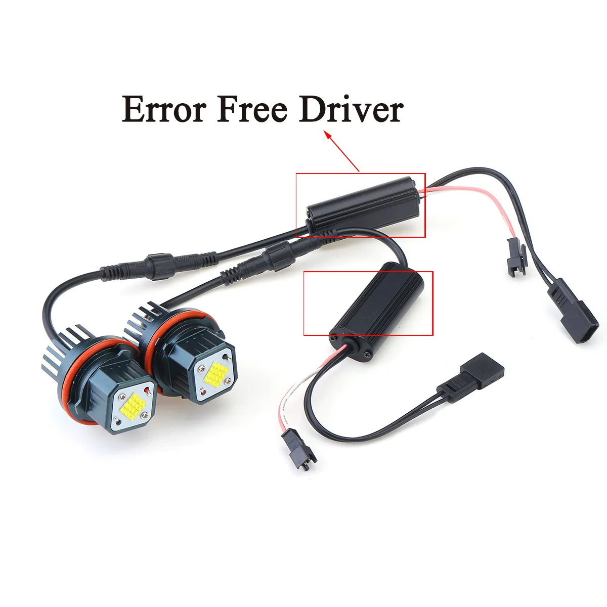2Pcs 80W Error Free LED Angel Eyes Marker Halo Ring Light For BMW E39 E53 E60 E65 2Pcs 80W Error Free LED Angel Eyes Marker Halo Ring Light For BMW E39 E53 E60 E65