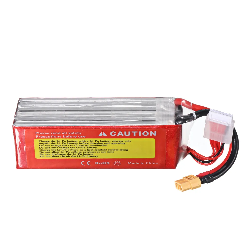 ZOP Power 22.2V 3300mAh 100C 6S Lipo Battery XT60 Plug for RC Racing Drone