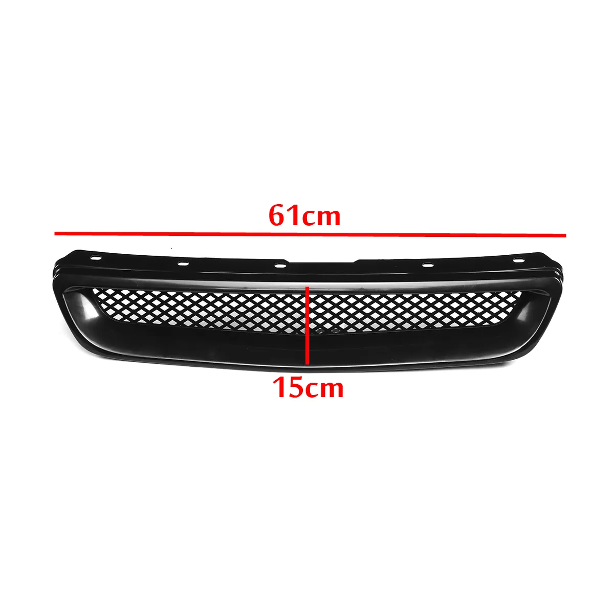 ABS Front Hood Grill Grille For Honda Civic 1996-1998 JDM T-R Style