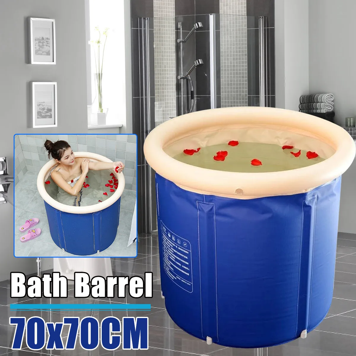 BVSOIVIA Inflatable Bathtub Portable Ice Bath Tub Hot Spa Tub for Adults Kids BVSOIVIA Inflatable Bathtub Portable Ice Bath Tub Hot Spa Tub for Adults Kids