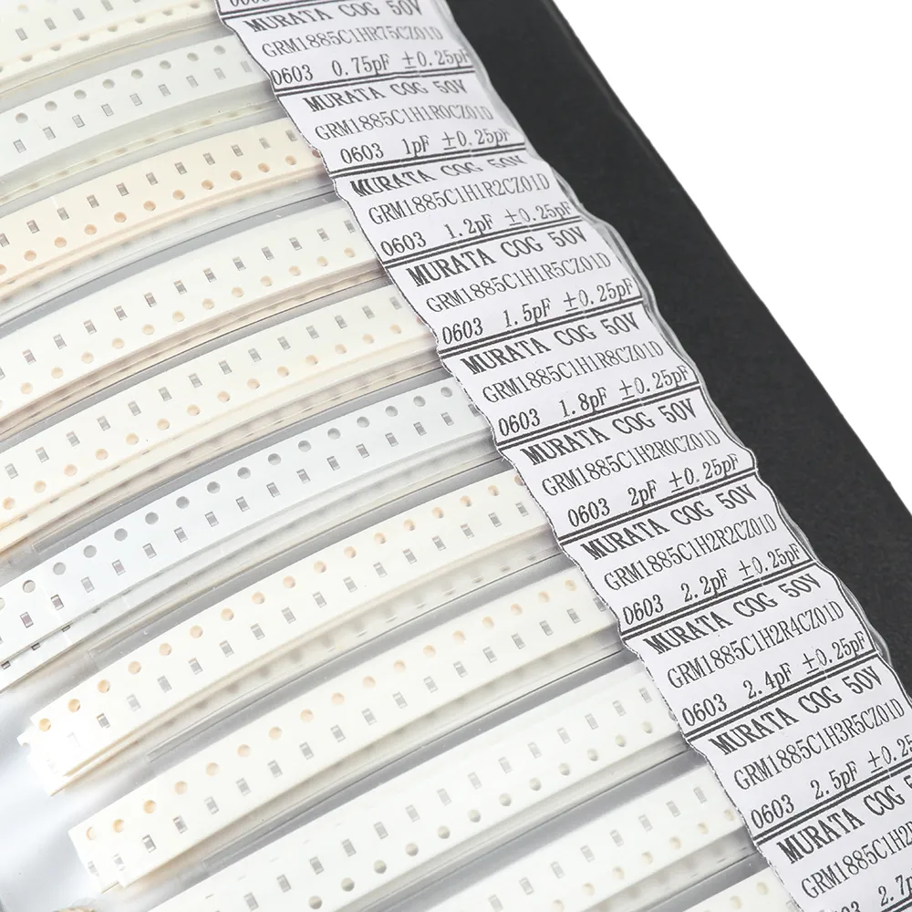 Aemedy® 4500pcs 0603 Condensateurs CMS Échantillons 90 valeurs Chaque 50pcs 0.5PF~2.2UF Kit Assortiment Aemedy® 4500pcs 0603 Condensateurs CMS Échantillons 90 valeurs Chaque 50pcs 0.5PF~2.2UF Kit Assortiment