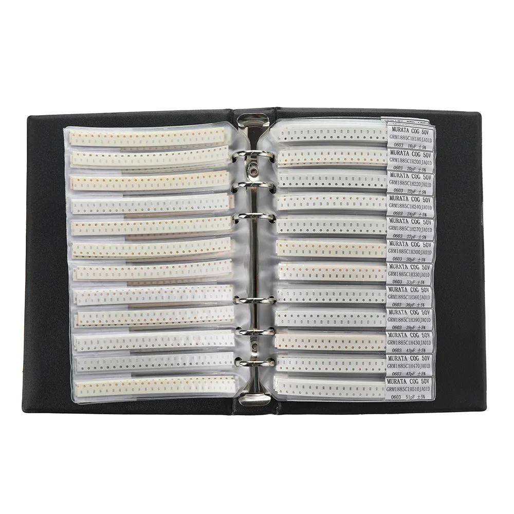 Aemedy® 4500pcs 0603 Condensateurs CMS Échantillons 90 valeurs Chaque 50pcs 0.5PF~2.2UF Kit Assortiment Aemedy® 4500pcs 0603 Condensateurs CMS Échantillons 90 valeurs Chaque 50pcs 0.5PF~2.2UF Kit Assortiment