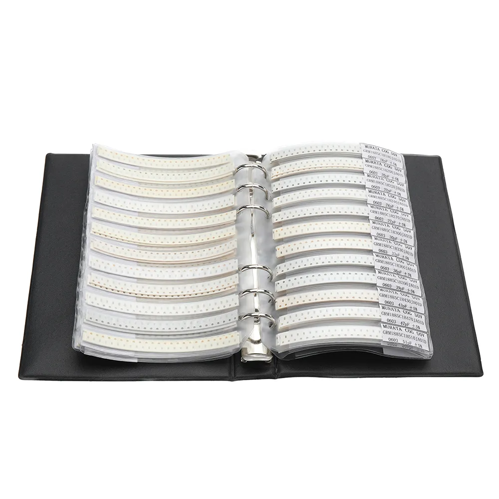 Aemedy® 4500pcs 0603 Condensateurs CMS Échantillons 90 valeurs Chaque 50pcs 0.5PF~2.2UF Kit Assortiment Aemedy® 4500pcs 0603 Condensateurs CMS Échantillons 90 valeurs Chaque 50pcs 0.5PF~2.2UF Kit Assortiment