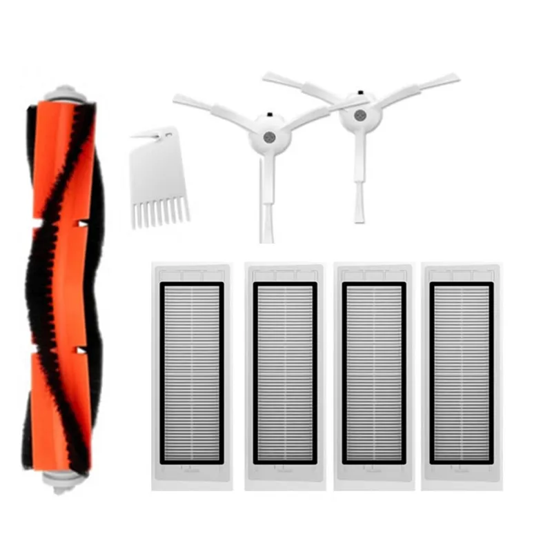 8pcs HEPA Filter with Main Brushes and Side Brushes for S50 Mi Robot Vacuum Cleaner 8pcs HEPA Filter with Main Brushes and Side Brushes for S50 Mi Robot Vacuum Cleaner