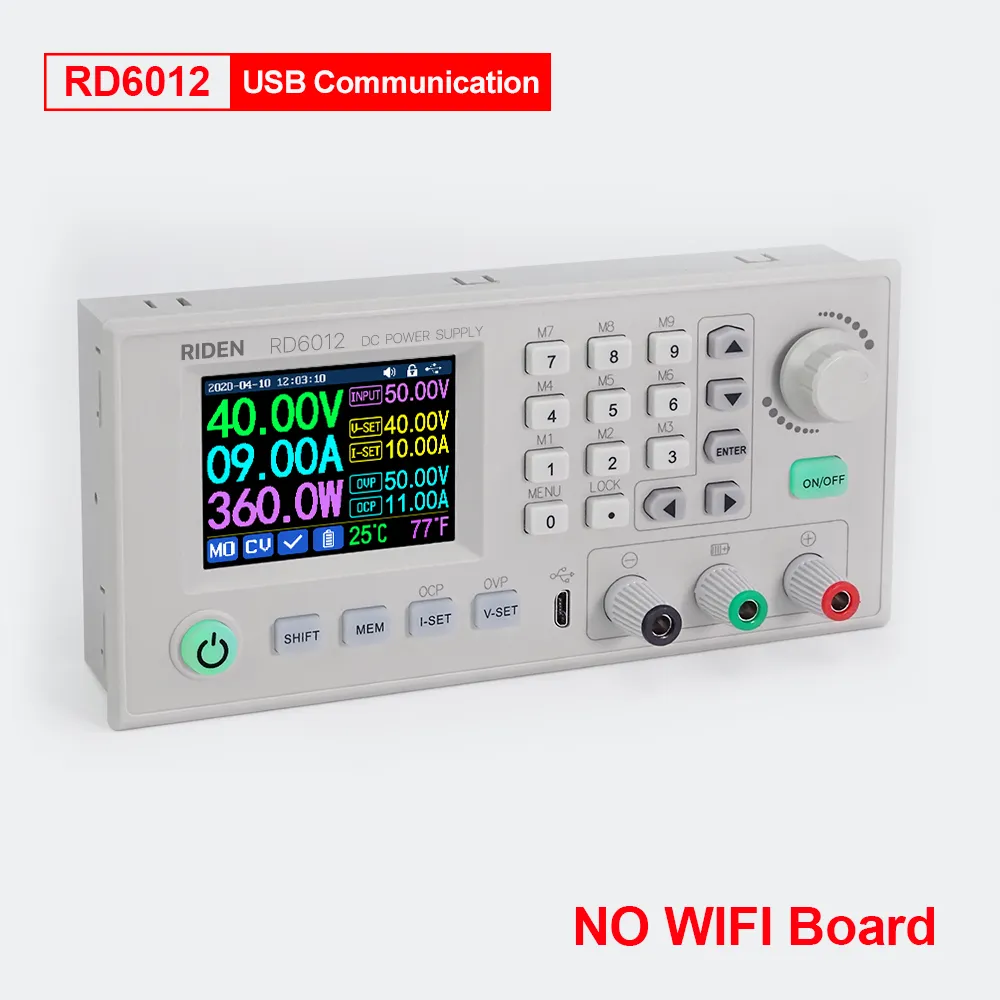 RIDEN® RD6012 RD6012W USB WiFi DC-DC Voltage Current Step Down Power Supply Module Buck Voltage Converter Voltmeter 60V 12A RIDEN® RD6012 RD6012W USB WiFi DC-DC Voltage Current Step Down Power Supply Module Buck Voltage Converter Voltmeter 60V 12A