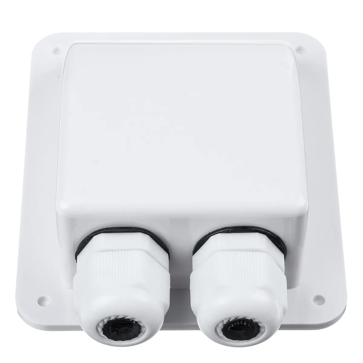 Doppel Dach Kabel Eintrag Drüse Box Solar Panel Für RV Caravan Boot Van Weiß